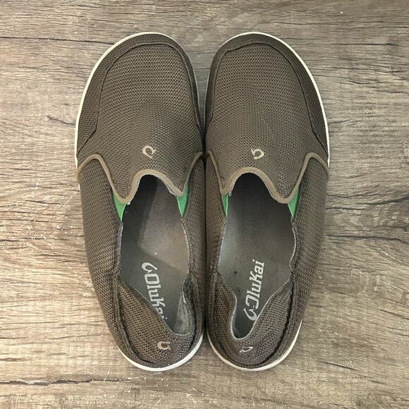 Olukai Nohea Mesh Men’s Casual Comfort Slip-On Shoes Sneakers Size 8.5 Brown main image 5